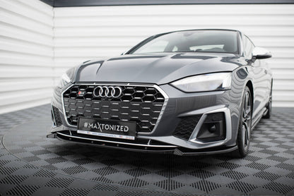 Frontlippe V.2 passend für Audi S5 / A5 S-Line F5 FL schwarz Hochglanz