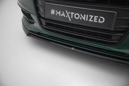 Frontlippe V.2 passend für Audi S6 / A6 S-Line C7 schwarz Hochglanz