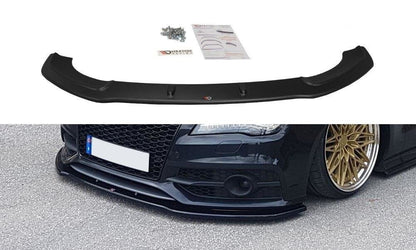 Frontlippe V.2 passend für Audi S7 / A7 S-Line C7 schwarz Hochglanz