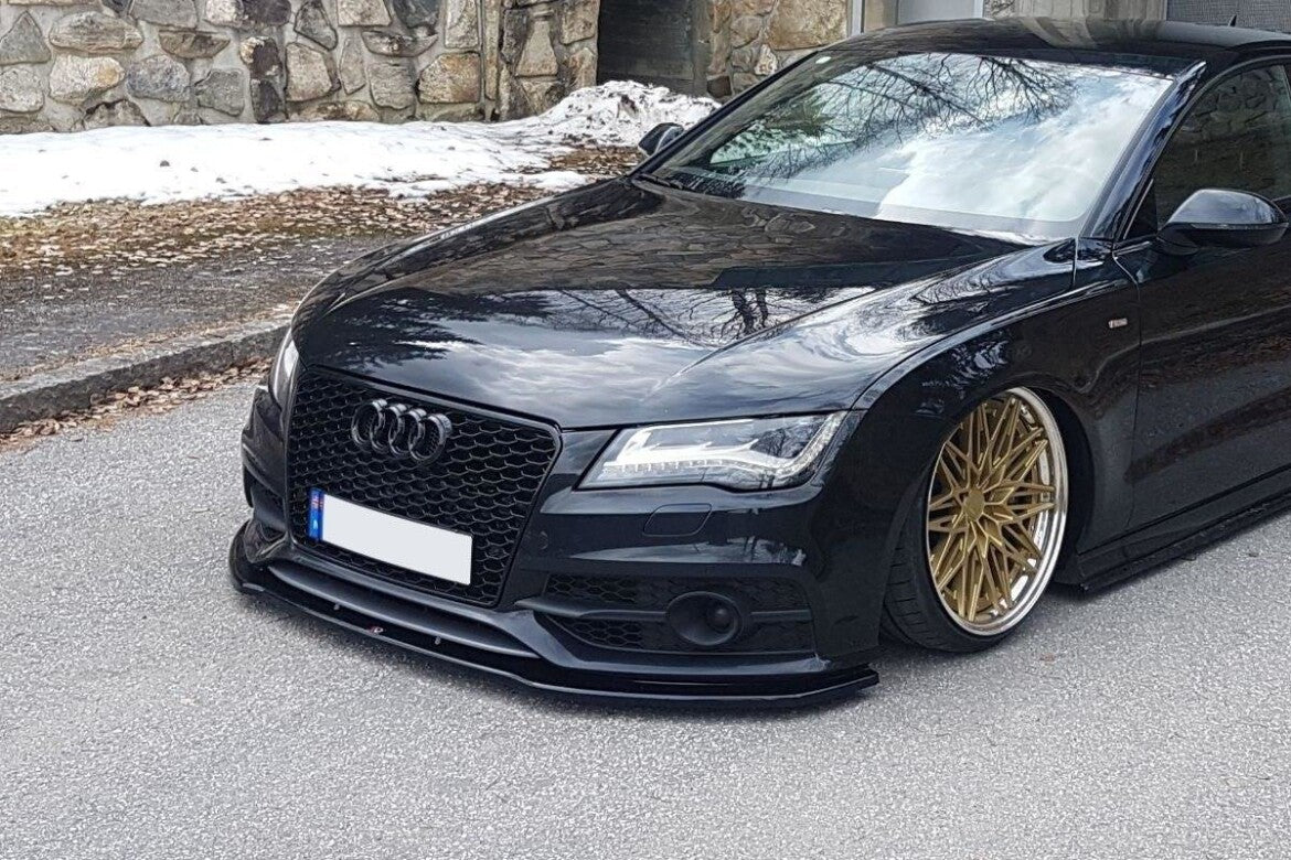 Frontlippe V.2 passend für Audi S7 / A7 S-Line C7 schwarz Hochglanz