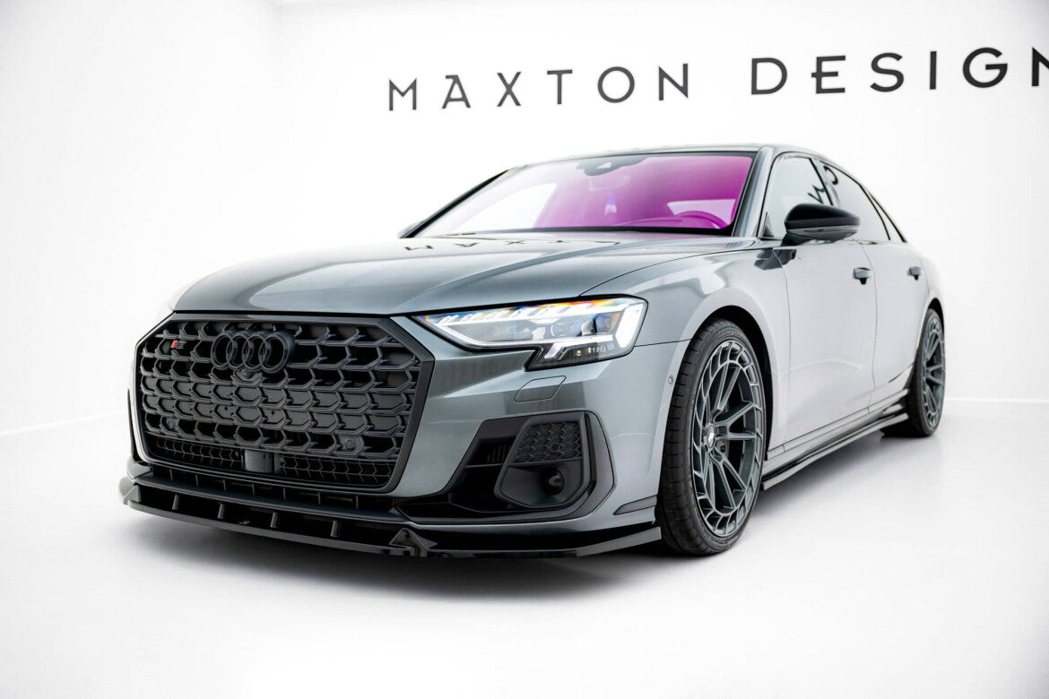 Frontlippe V.2 passend für Audi S8 / A8 S-Line D5 FL schwarz Hochglanz