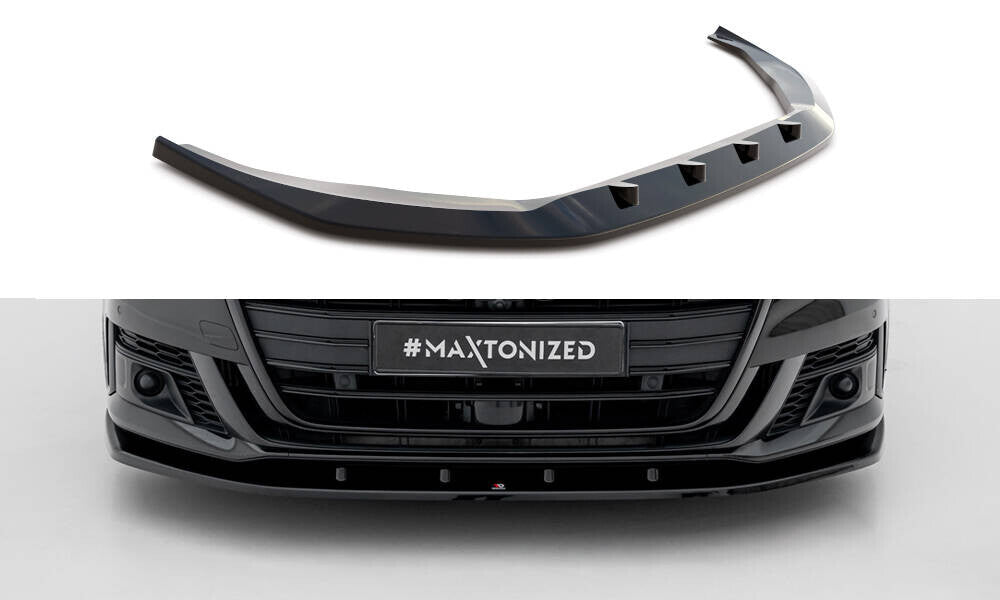 Frontlippe V.2 passend für Audi S8 / A8 S-Line D5 schwarz Hochglanz