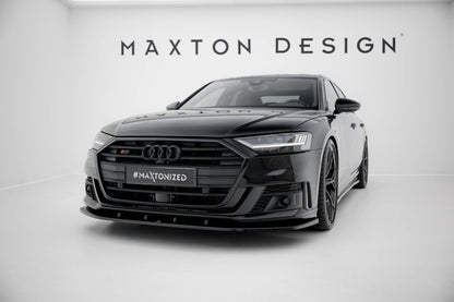 Frontlippe V.2 passend für Audi S8 / A8 S-Line D5 schwarz Hochglanz
