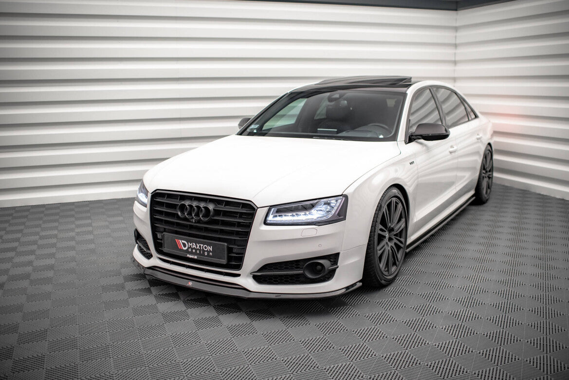 Frontlippe V.2 passend für Audi S8 D4 FL schwarz Hochglanz