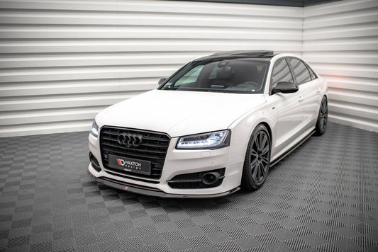 Frontlippe V.2 passend für Audi S8 D4 FL schwarz Hochglanz