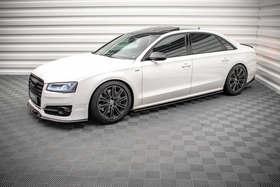 Frontlippe V.2 passend für Audi S8 D4 FL schwarz Hochglanz