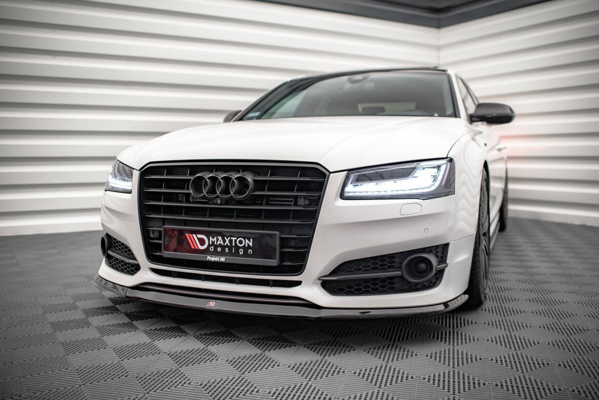 Frontlippe V.2 passend für Audi S8 D4 FL schwarz Hochglanz