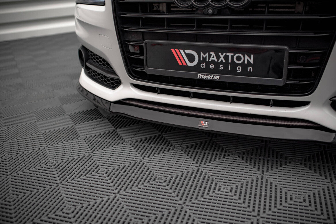 Frontlippe V.2 passend für Audi S8 D4 FL schwarz Hochglanz