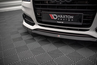 Frontlippe V.2 passend für Audi S8 D4 FL schwarz Hochglanz