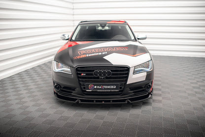 Frontlippe V.2 passend für Audi S8 D4 schwarz Hochglanz