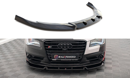 Frontlippe V.2 passend für Audi S8 D4 schwarz Hochglanz