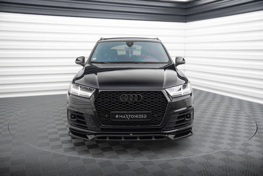 Frontlippe V.2 passend für Audi SQ7 / Q7 S-Line Mk2 schwarz Hochglanz