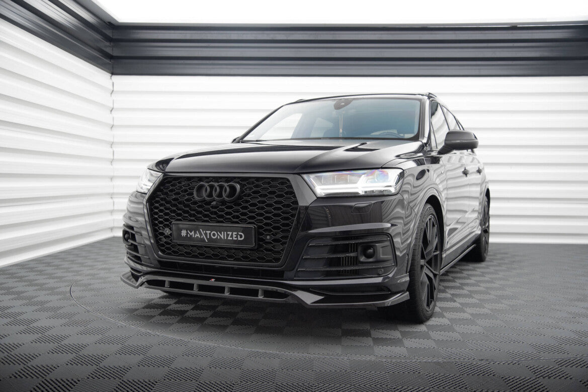 Frontlippe V.2 passend für Audi SQ7 / Q7 S-Line Mk2 schwarz Hochglanz
