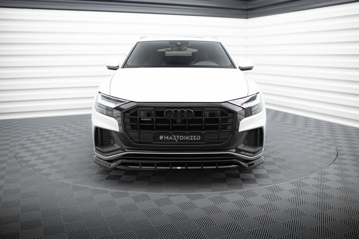 Frontlippe V.2 passend für Audi SQ8 / Q8 S-Line Mk1 schwarz Hochglanz
