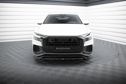 Frontlippe V.2 passend für Audi SQ8 / Q8 S-Line Mk1 schwarz Hochglanz