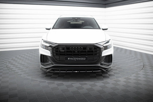Frontlippe V.2 passend für Audi SQ8 / Q8 S-Line Mk1 schwarz Hochglanz