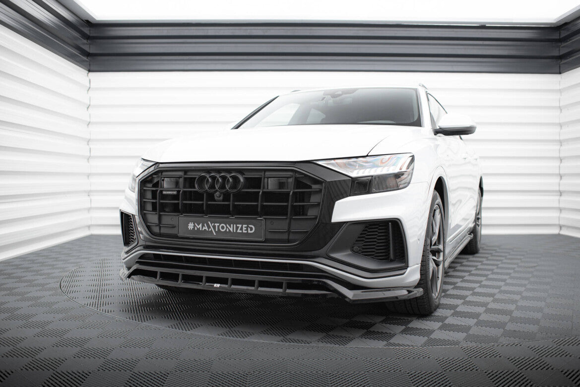 Frontlippe V.2 passend für Audi SQ8 / Q8 S-Line Mk1 schwarz Hochglanz