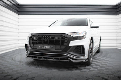 Frontlippe V.2 passend für Audi SQ8 / Q8 S-Line Mk1 schwarz Hochglanz