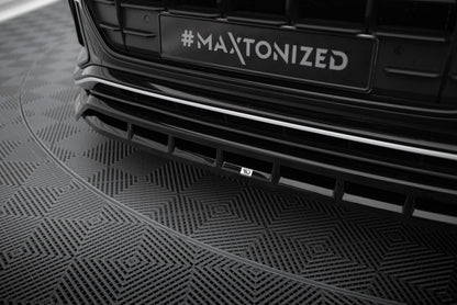 Frontlippe V.2 passend für Audi SQ8 / Q8 S-Line Mk1 schwarz Hochglanz