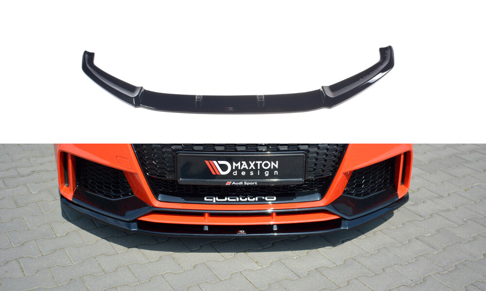 Frontlippe V.2 passend für Audi TT RS 8S schwarz Hochglanz