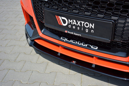 Frontlippe V.2 passend für Audi TT RS 8S schwarz Hochglanz