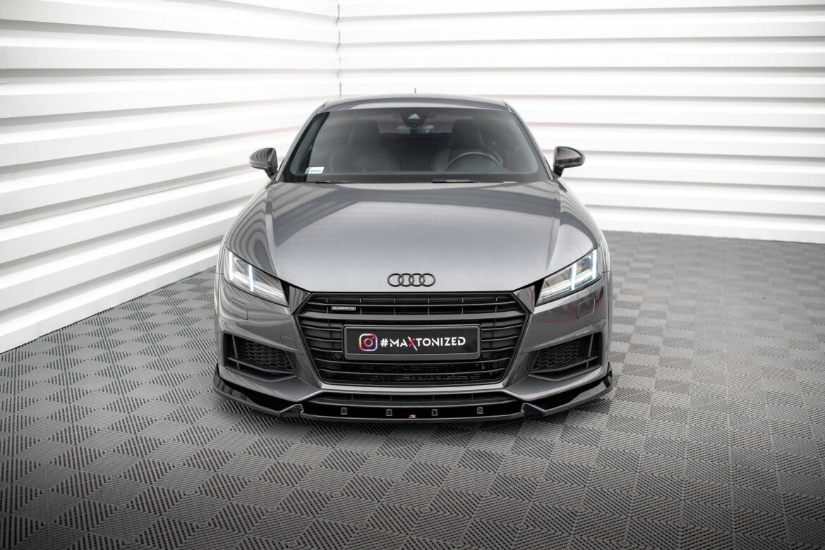 Frontlippe V.2 passend für Audi TT S / S-Line 8S schwarz Hochglanz
