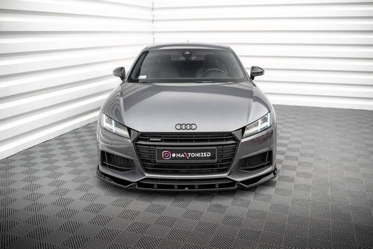 Frontlippe V.2 passend für Audi TT S / S-Line 8S schwarz Hochglanz
