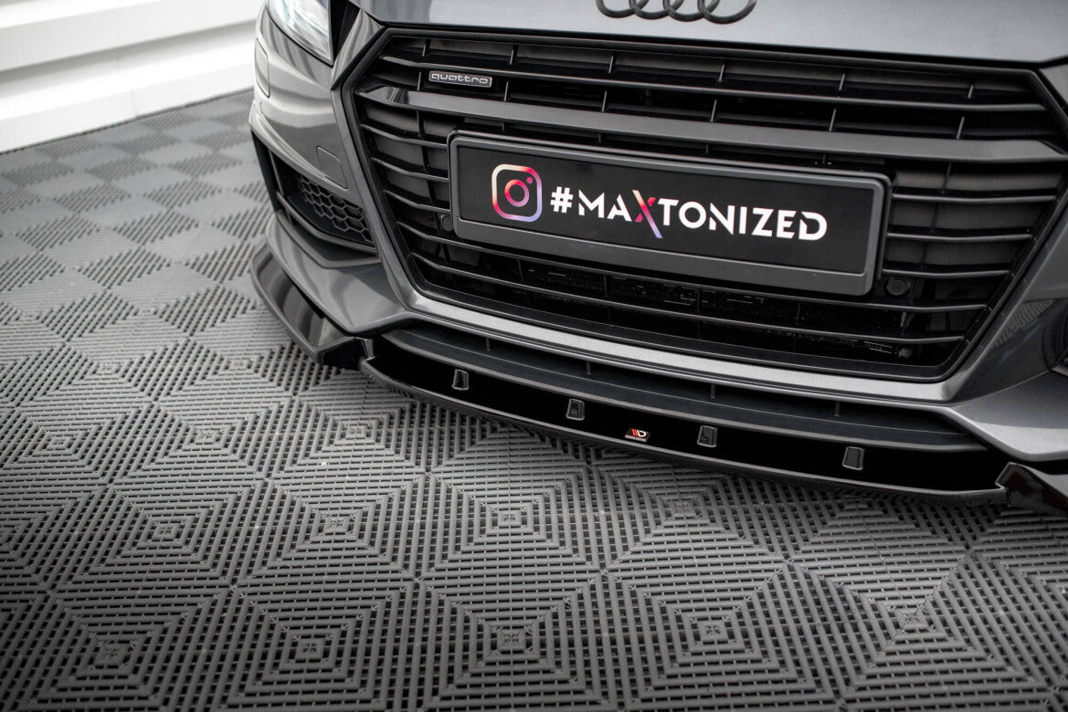 Frontlippe V.2 passend für Audi TT S / S-Line 8S schwarz Hochglanz