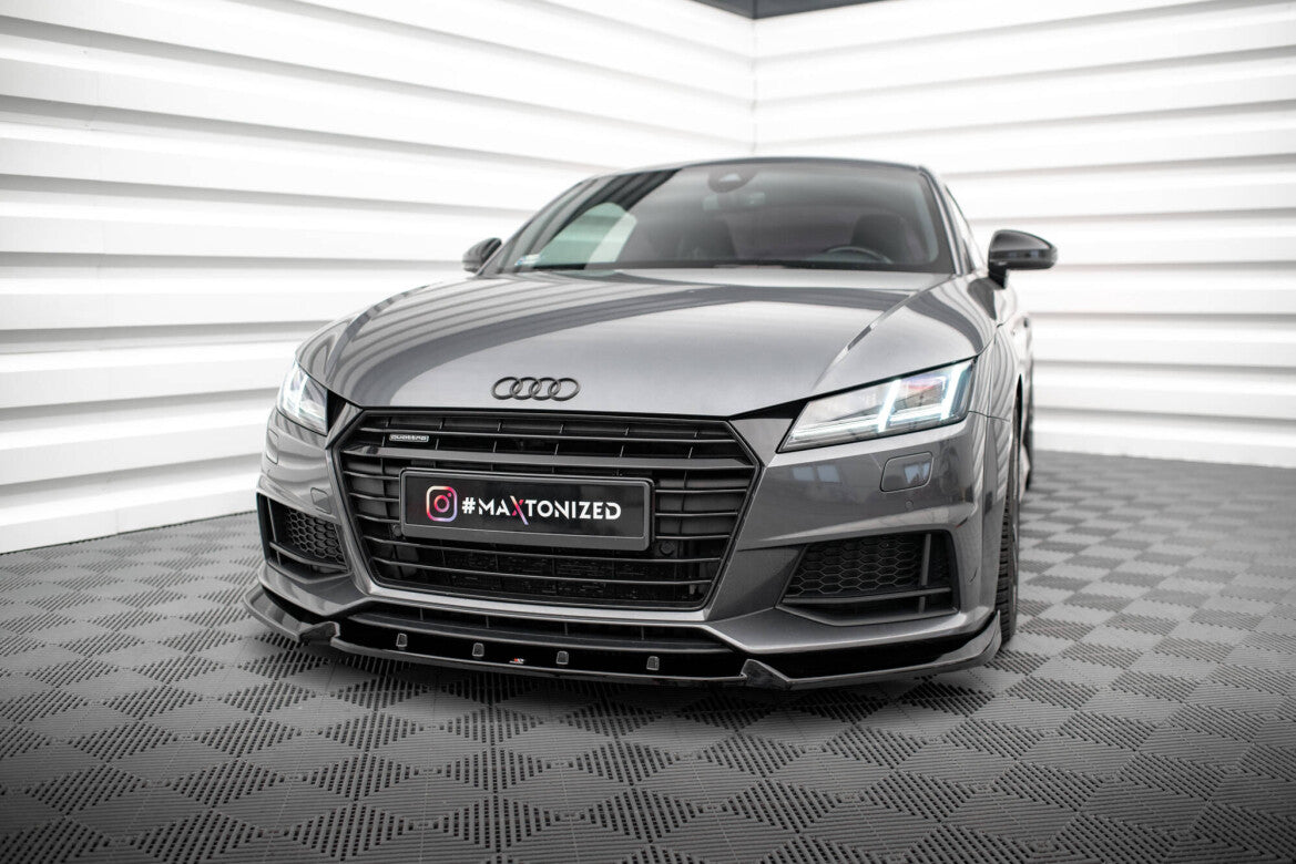 Frontlippe V.2 passend für Audi TT S / S-Line 8S schwarz Hochglanz