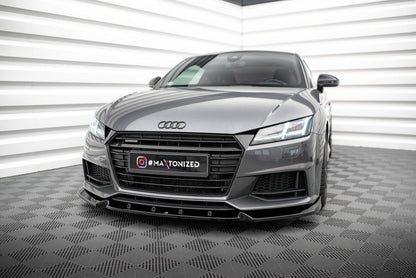 Frontlippe V.2 passend für Audi TT S / S-Line 8S schwarz Hochglanz