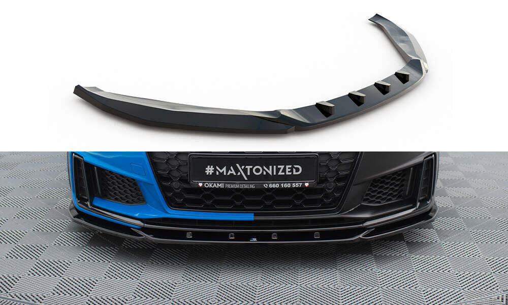 Frontlippe V.2 passend für Audi TT S / TT S-Line 8S FL schwarz Hochglanz