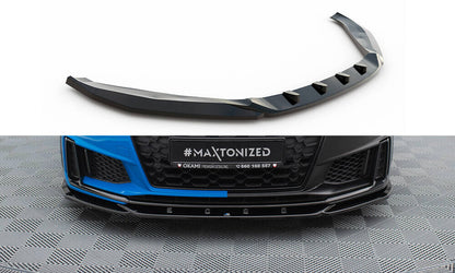 Frontlippe V.2 passend für Audi TT S / TT S-Line 8S FL schwarz Hochglanz