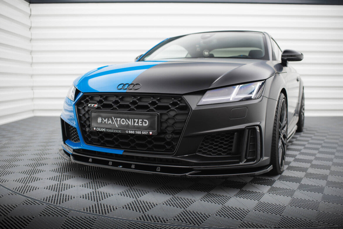 Frontlippe V.2 passend für Audi TT S / TT S-Line 8S FL schwarz Hochglanz