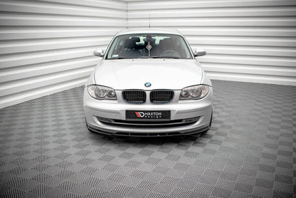 Frontlippe V.2 passend für BMW 1er E81 FL schwarz Hochglanz