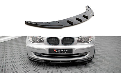 Frontlippe V.2 passend für BMW 1er E81 FL schwarz Hochglanz