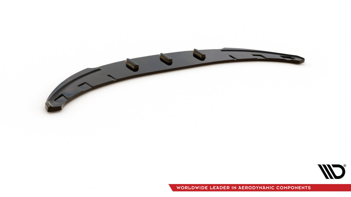 Frontlippe V.2 passend für BMW 1er E81 FL schwarz Hochglanz