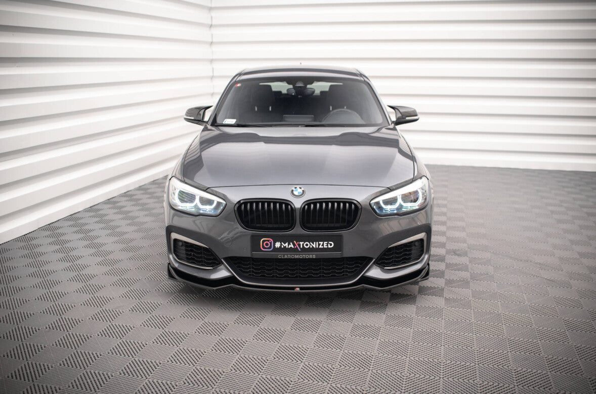 Frontlippe V.2 passend für BMW 1er F20/F21 M-Power schwarz Hochglanz