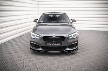 Frontlippe V.2 passend für BMW 1er F20/F21 M-Power schwarz Hochglanz
