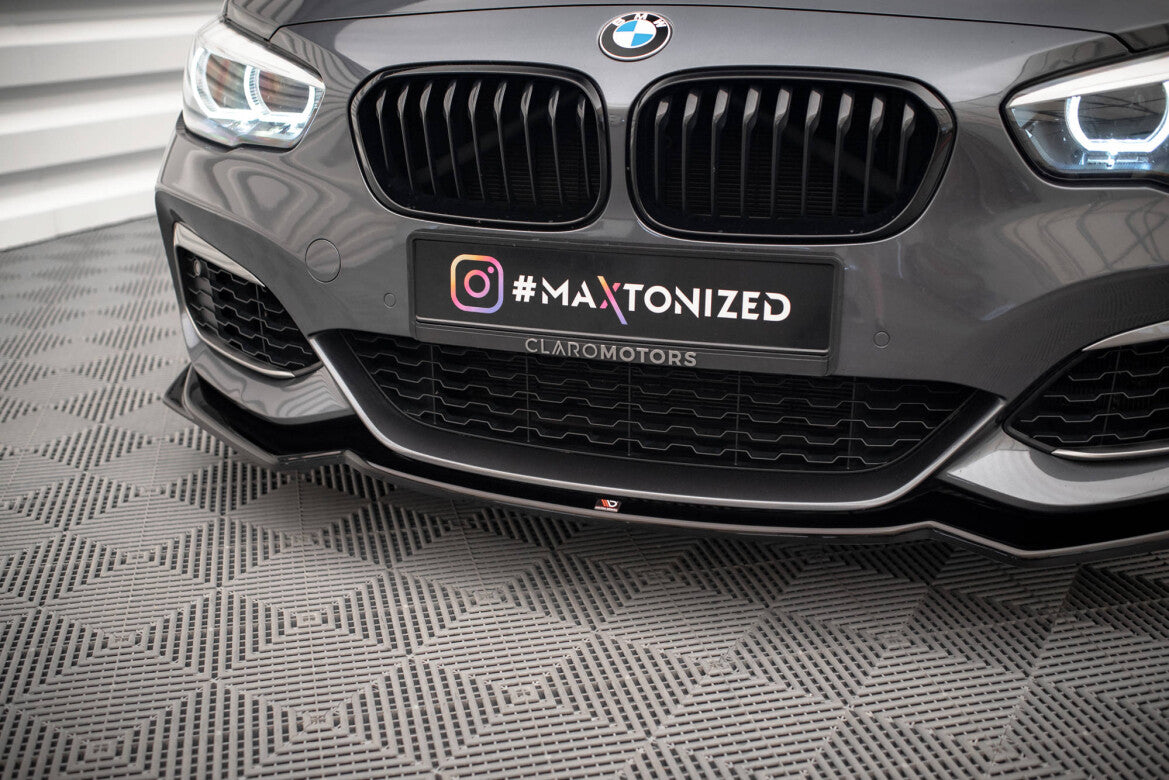 Frontlippe V.2 passend für BMW 1er F20/F21 M-Power schwarz Hochglanz
