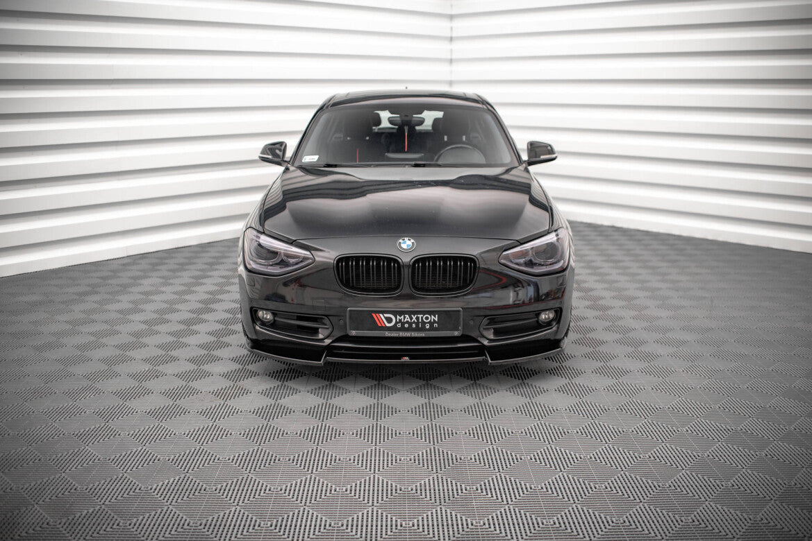 Frontlippe V.2 passend für BMW 1er F20 schwarz Hochglanz