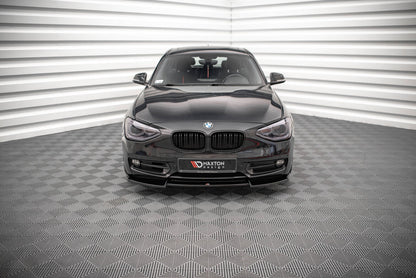 Frontlippe V.2 passend für BMW 1er F20 schwarz Hochglanz