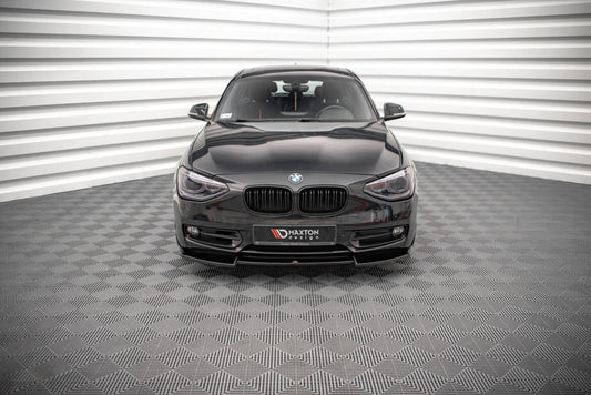 Frontlippe V.2 passend für BMW 1er F20 schwarz Hochglanz