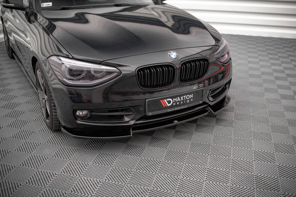 Frontlippe V.2 passend für BMW 1er F20 schwarz Hochglanz