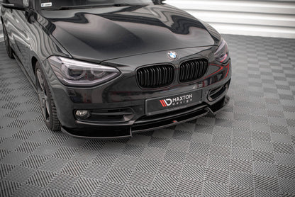 Frontlippe V.2 passend für BMW 1er F20 schwarz Hochglanz