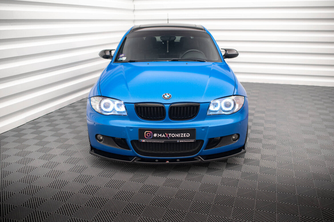 Frontlippe V.2 passend für BMW 1er M-Paket E87 / E81 FL schwarz Hochglanz