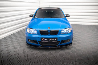 Frontlippe V.2 passend für BMW 1er M-Paket E87 / E81 FL schwarz Hochglanz