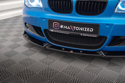 Frontlippe V.2 passend für BMW 1er M-Paket E87 / E81 FL schwarz Hochglanz