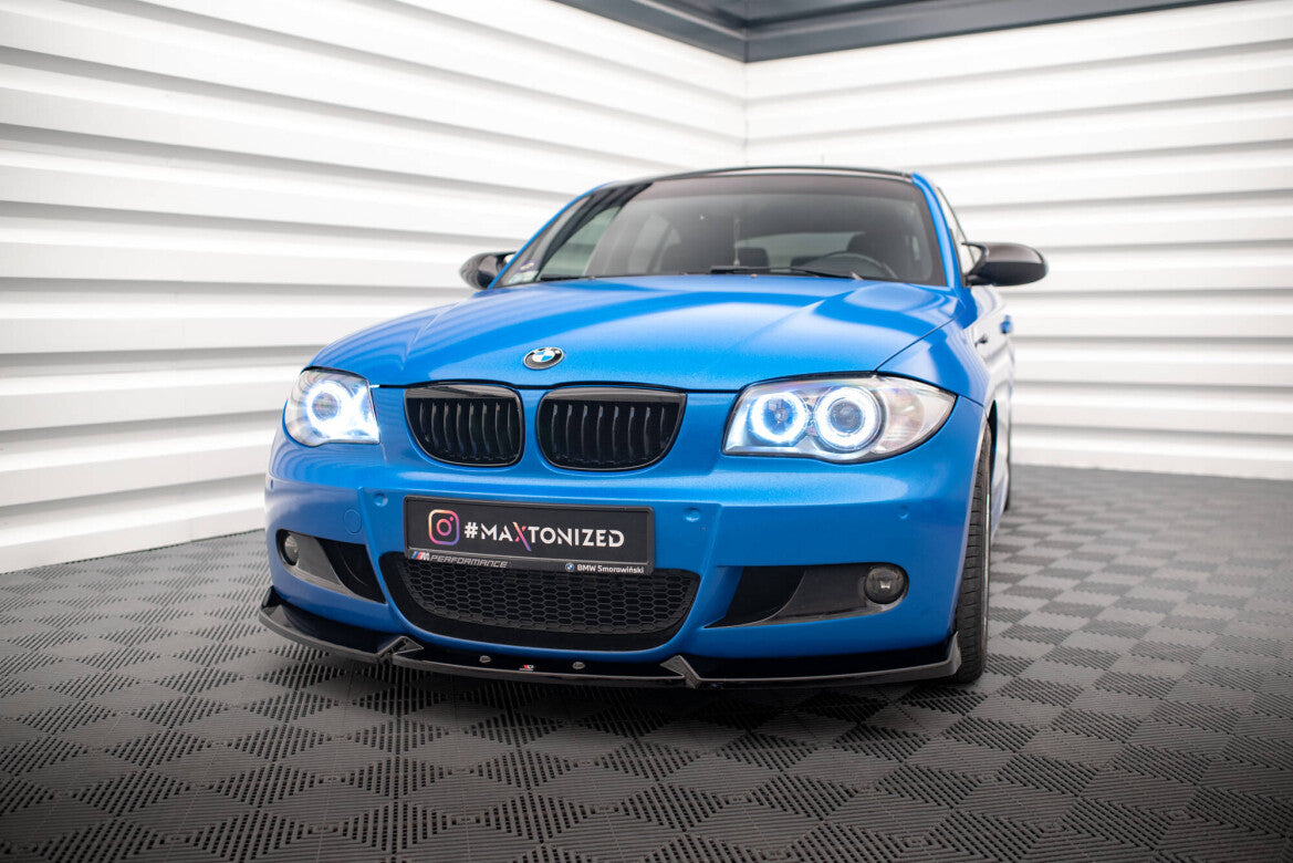 Frontlippe V.2 passend für BMW 1er M-Paket E87 / E81 FL schwarz Hochglanz