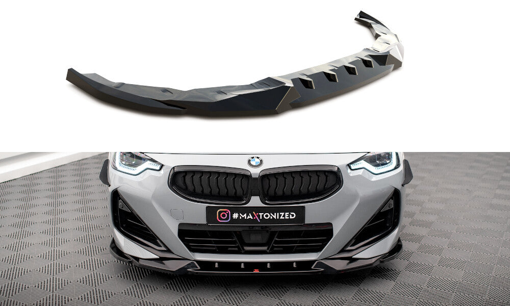 Frontlippe V.2 passend für BMW 2 Coupe M-Paket / M240i G42 schwarz Hochglanz