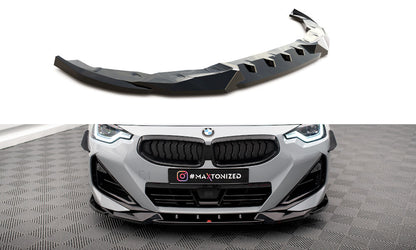 Frontlippe V.2 passend für BMW 2 Coupe M-Paket / M240i G42 schwarz Hochglanz